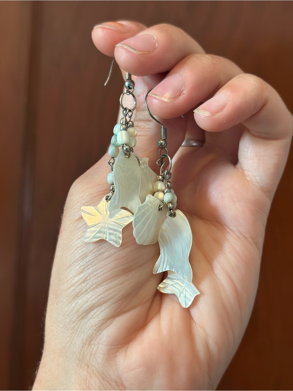 Mother of pearl sea earrings Alaska